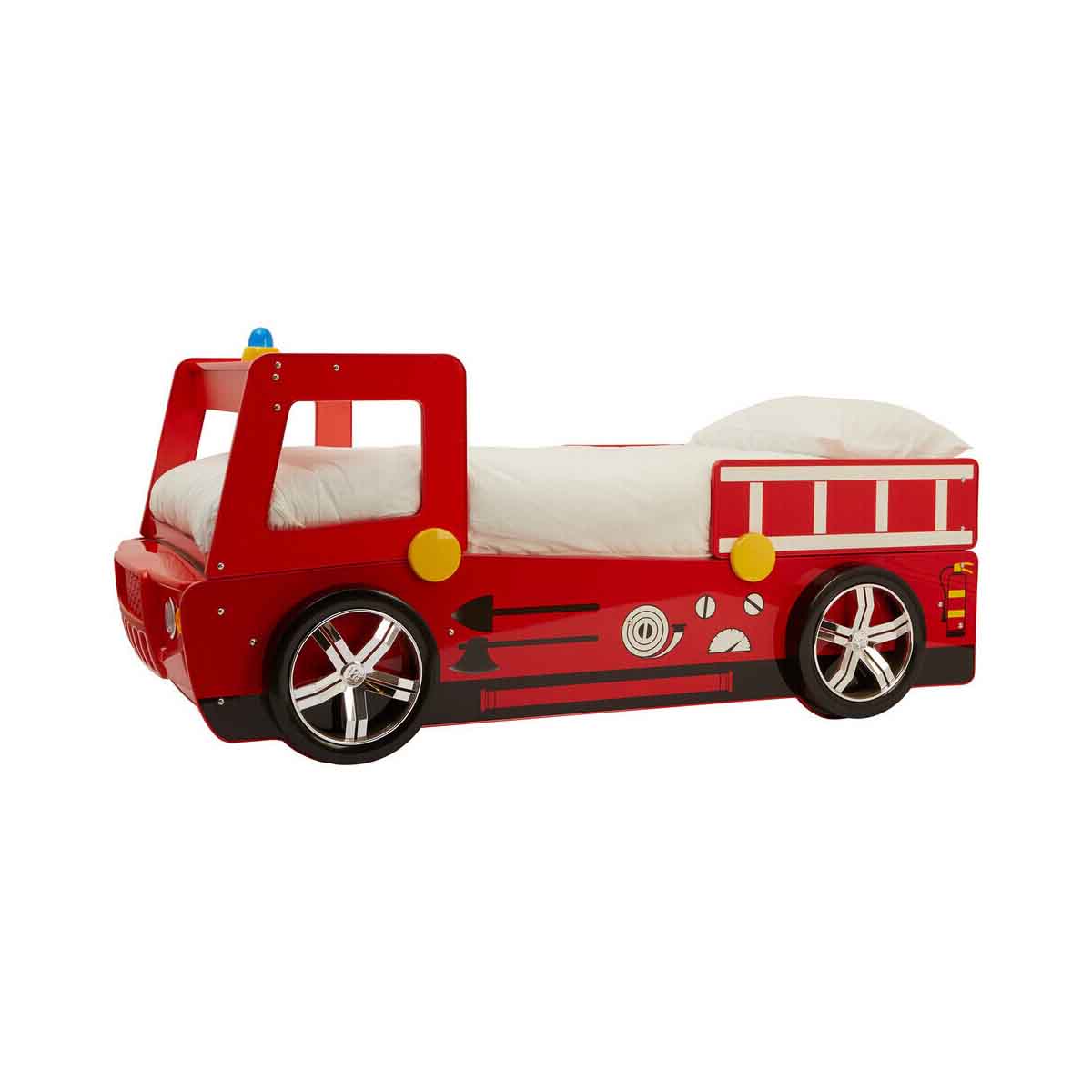 Kids Red Fire Engine Bed