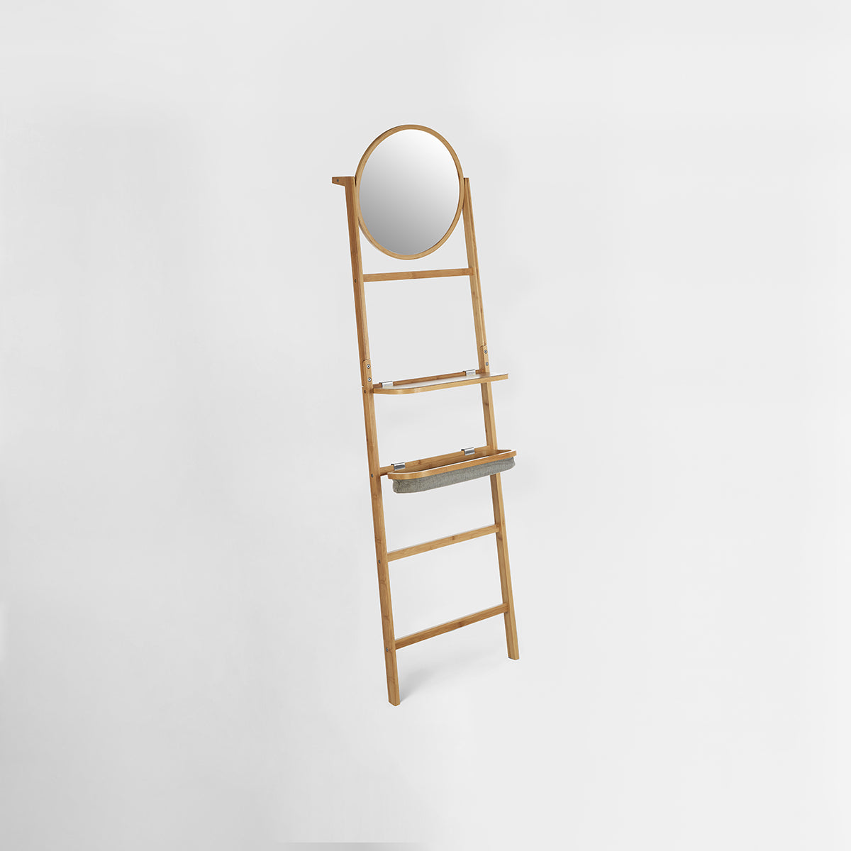 Carrick 5 Tier Towel Rack With Mirror