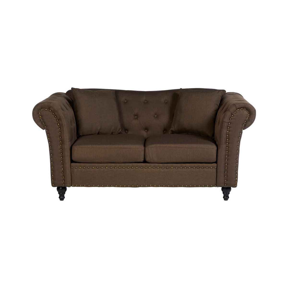Fable 2 Seat Natural Chesterfield Sofa
