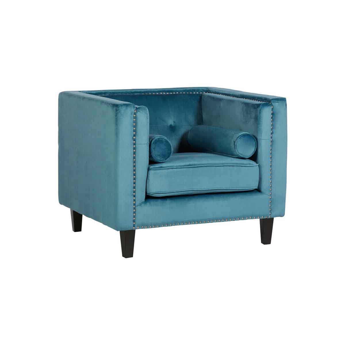 Felisa Blue Velvet Chair