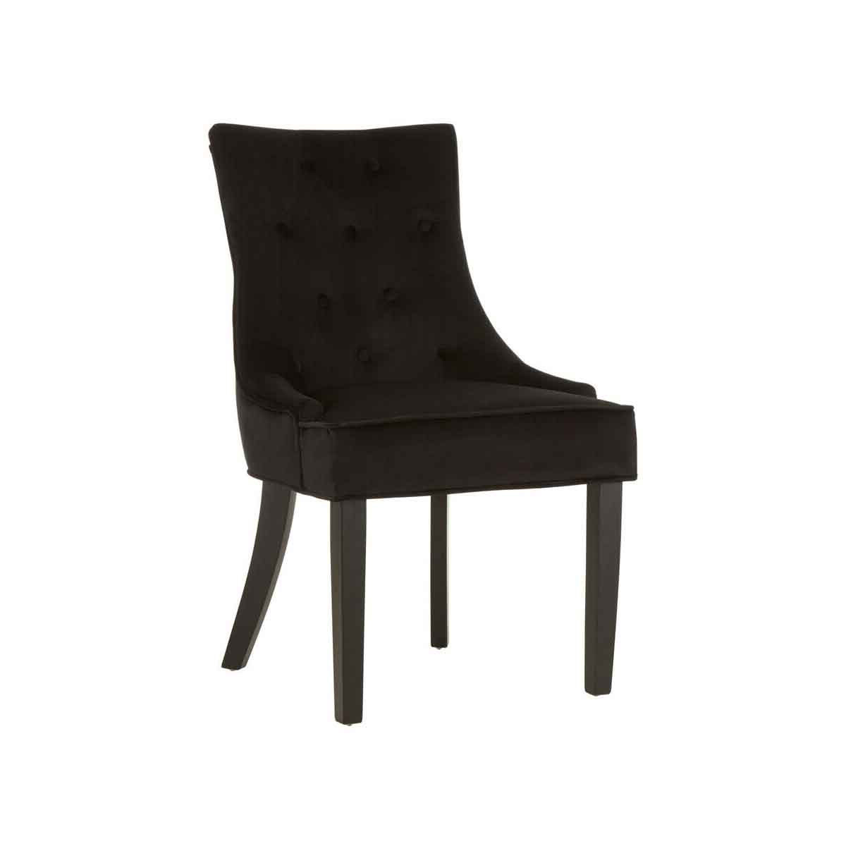 Daxton Black Velvet Dining Chair