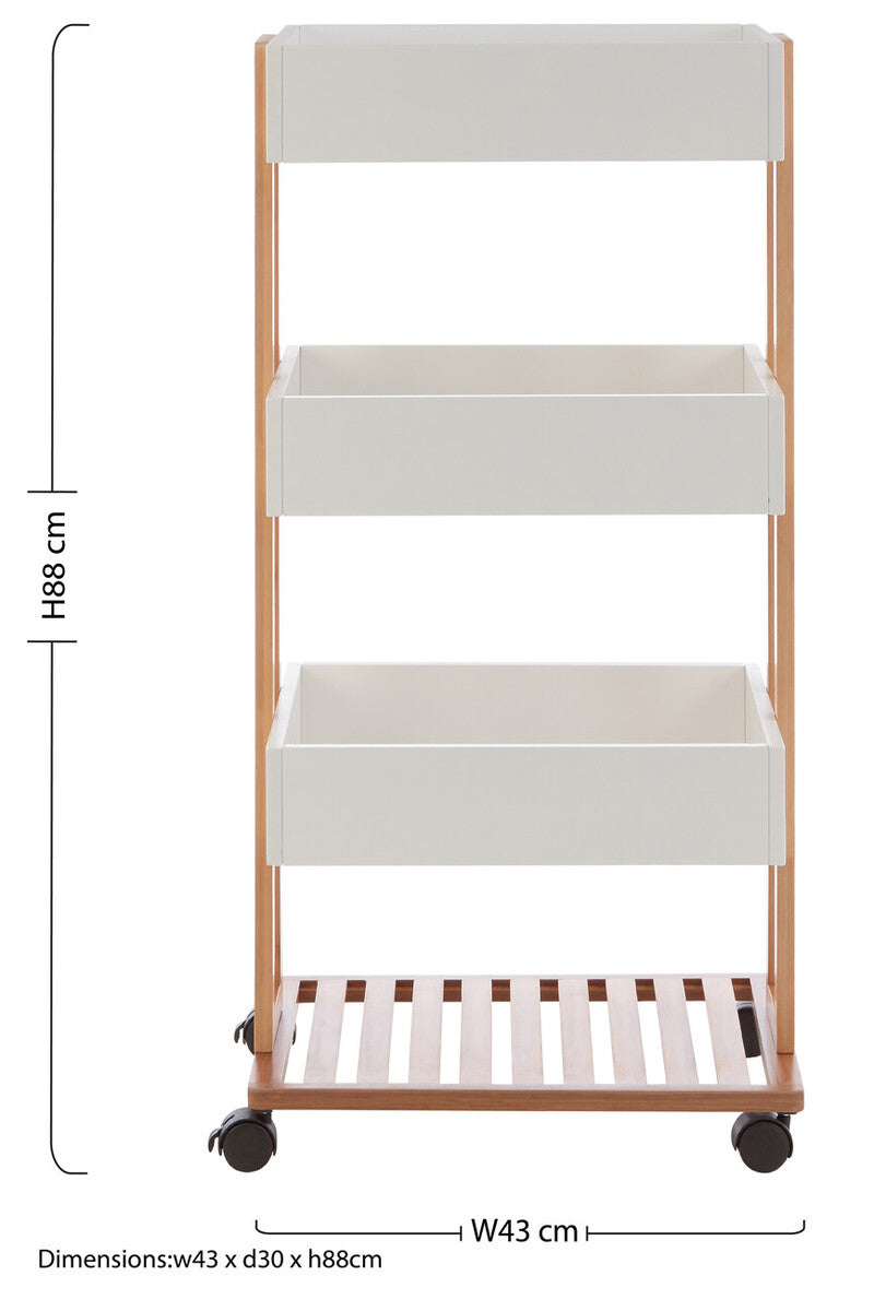 Nostra 4 Tier Storage Trolley