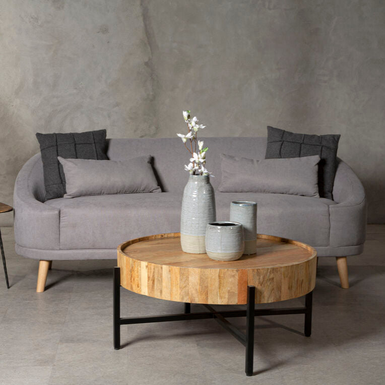 Holland Grey Linen Sofa