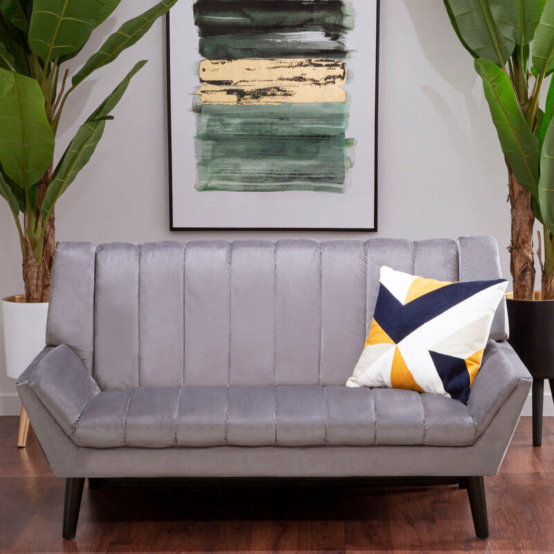 Savina 2 Seat Grey Sofa