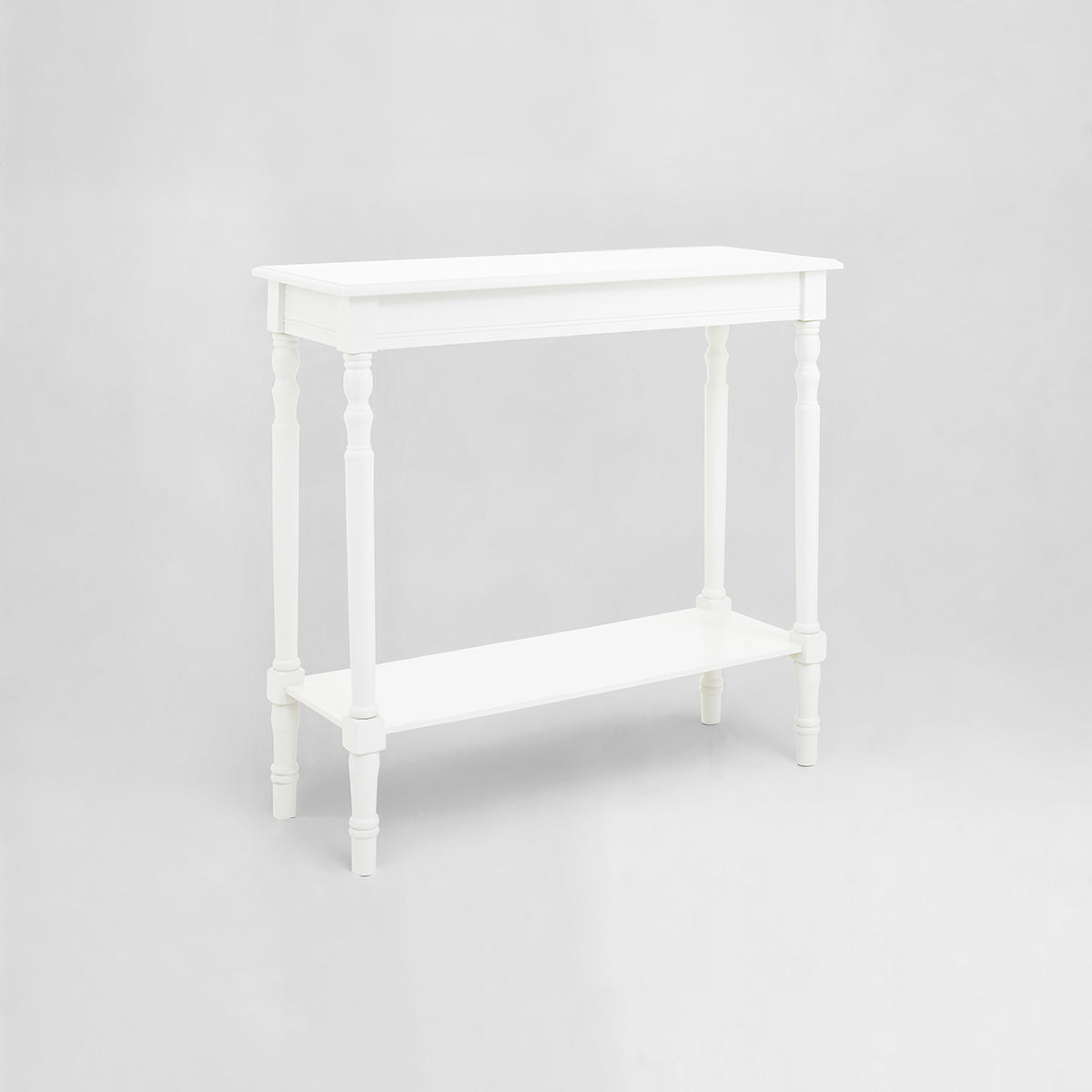 Heritage White Rectangular Console Table