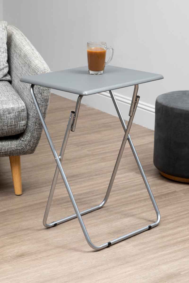 Bernie Folding Table With Grey Top