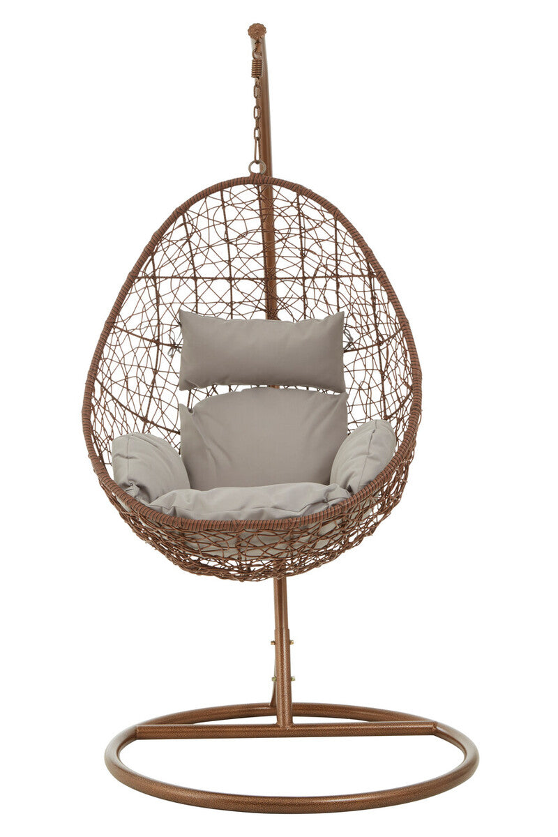 Goa Brown Rattan Hanging Chair
