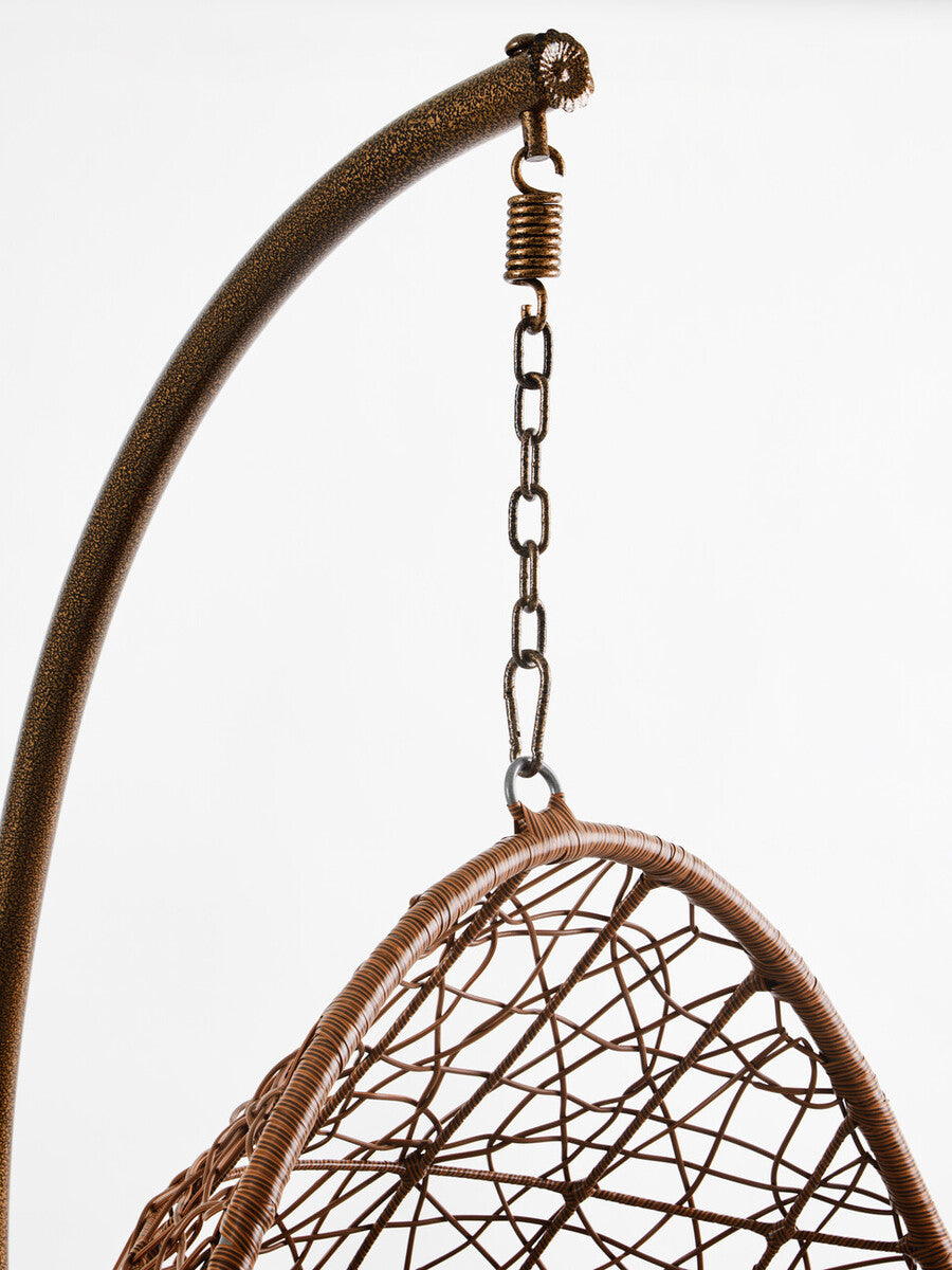 Goa Brown Rattan Hanging Chair