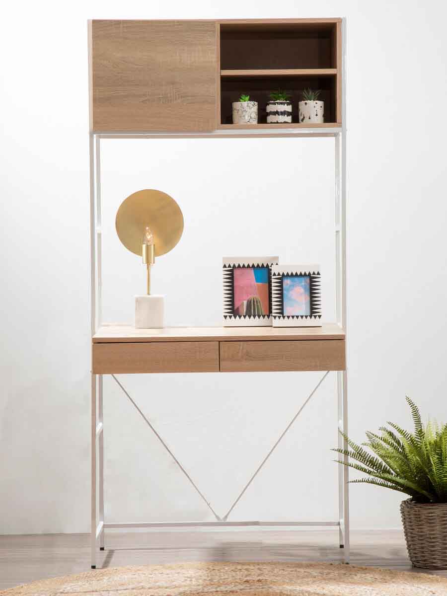 Bradbury Natural Oak Veneer Effect Desk