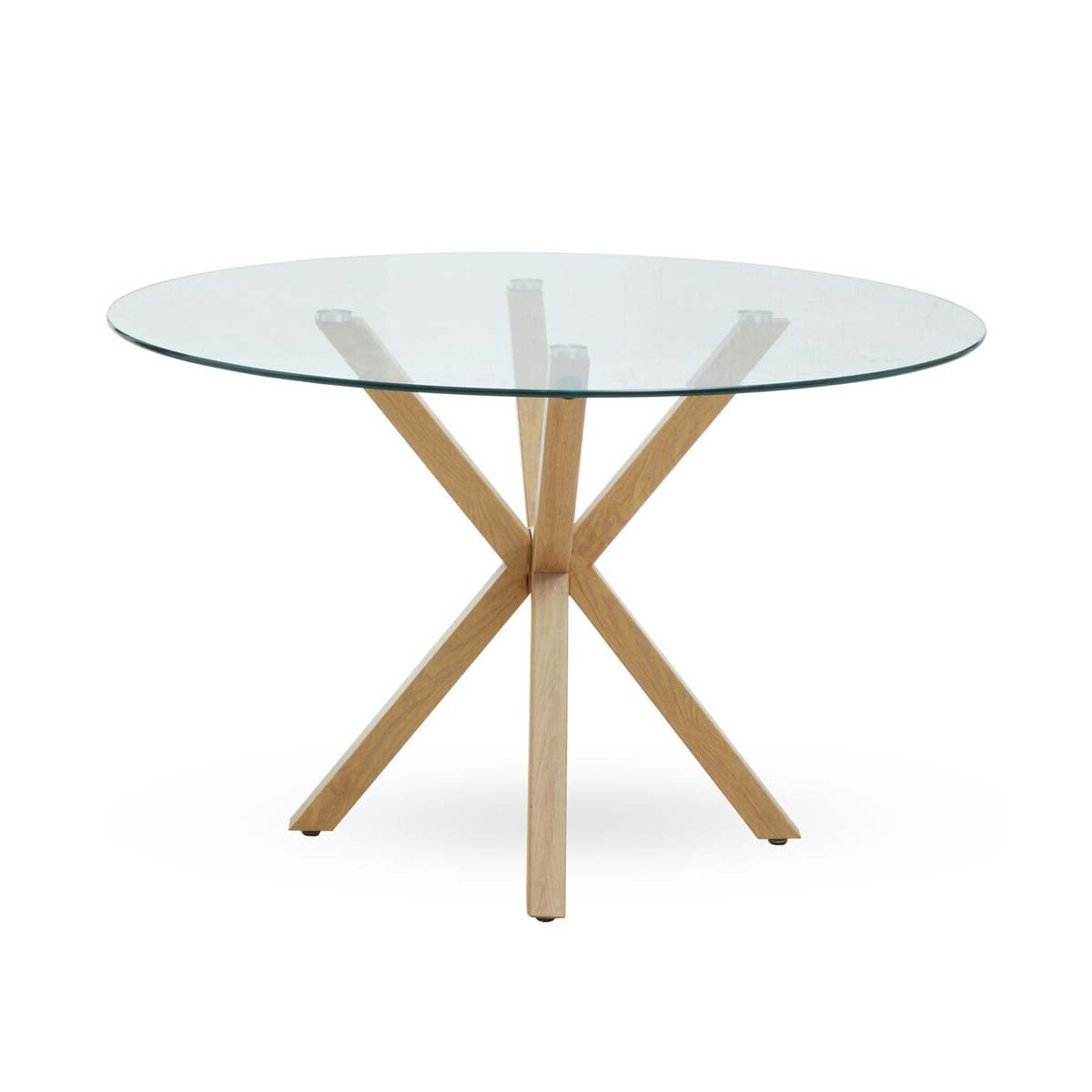 Salford Dining Table With Ash Wood Effect Metal Legs