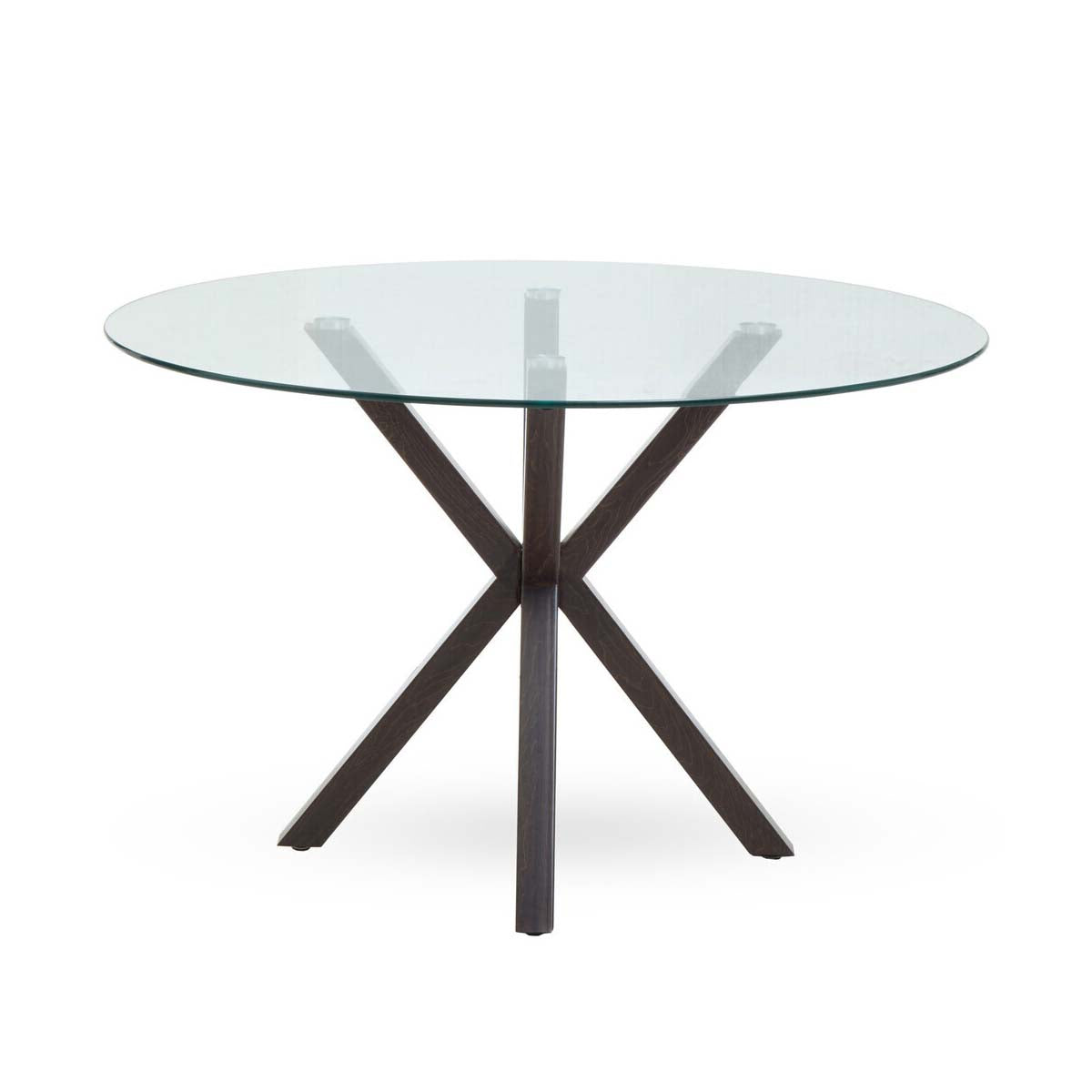 Salford Dining Table With Black Wood Effect Metal Legs