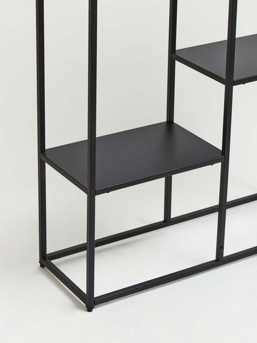 Acero Black Metal Multi Shelf Unit