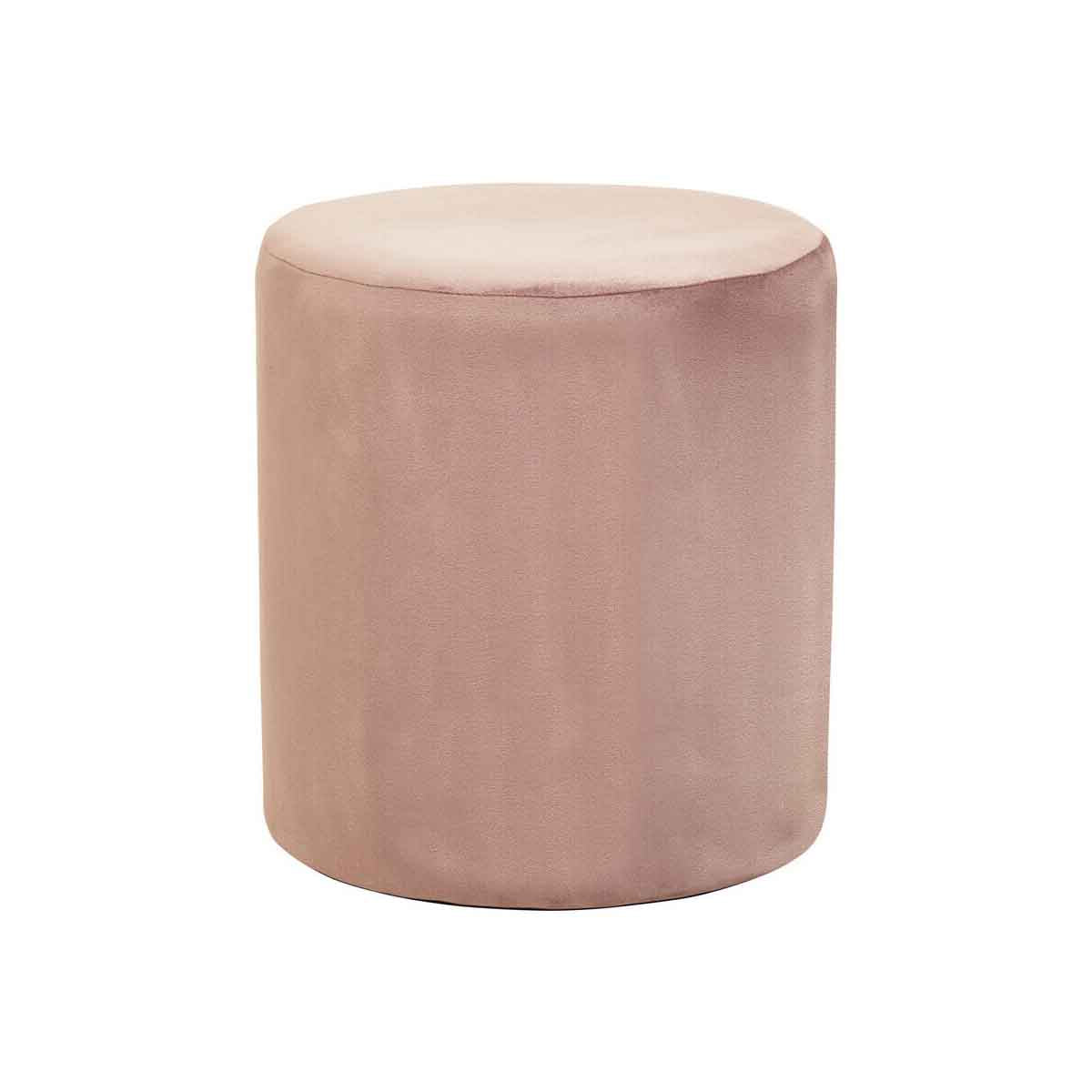 Haley Dusky Pink Round Stool