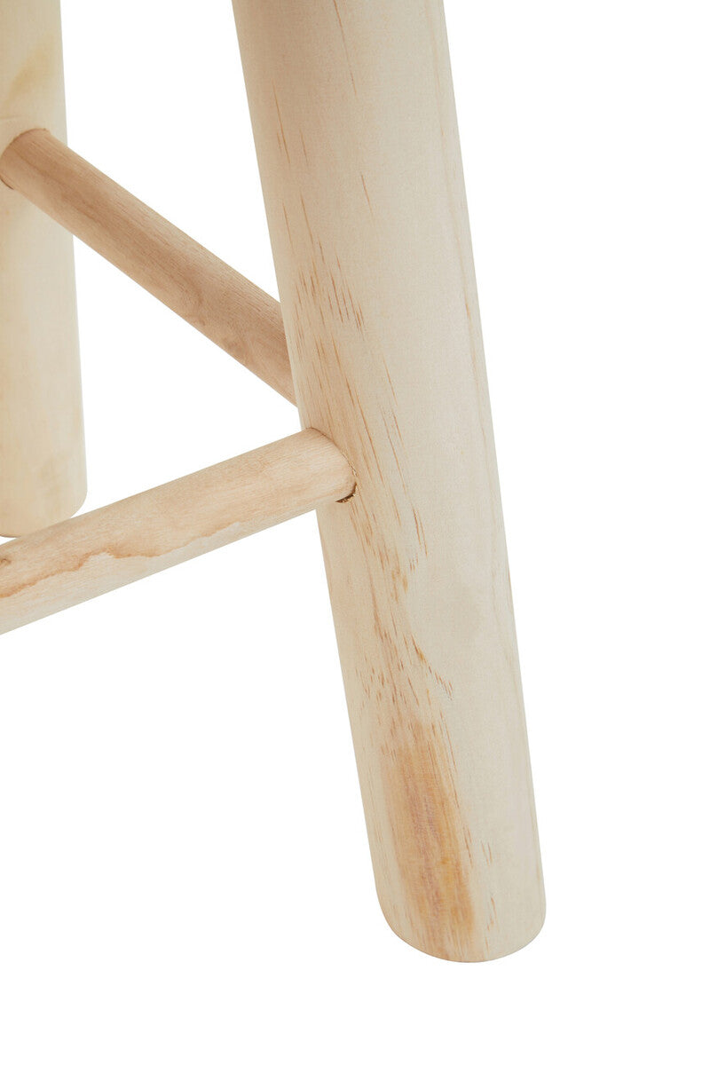 Lentigo White Cotton Rope Stool