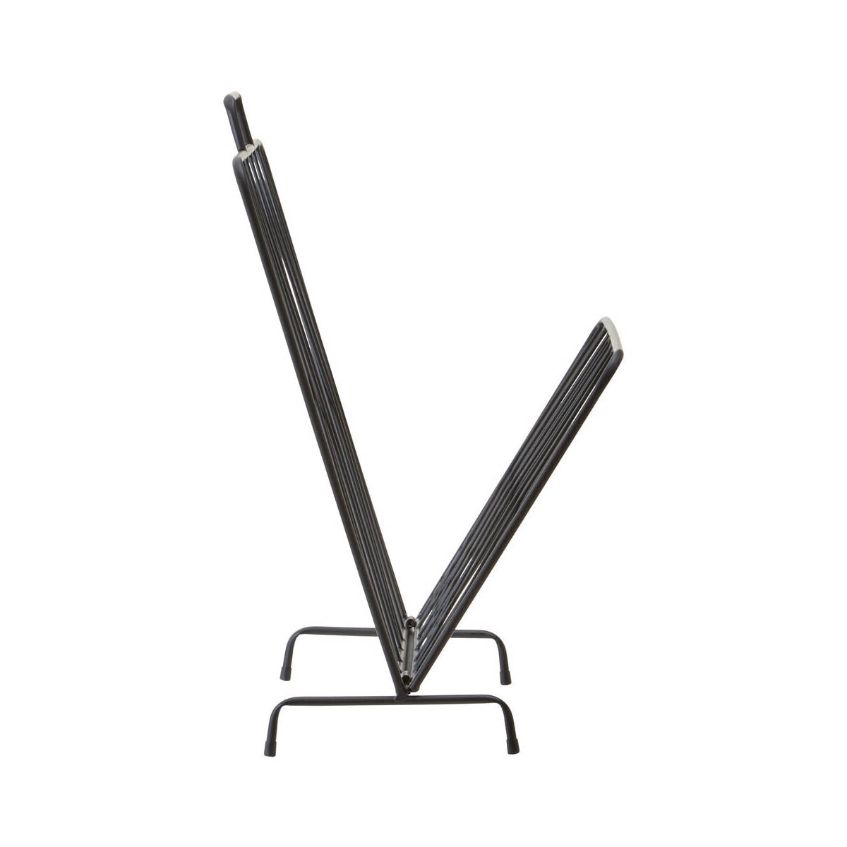 Avento Black Magazine Rack