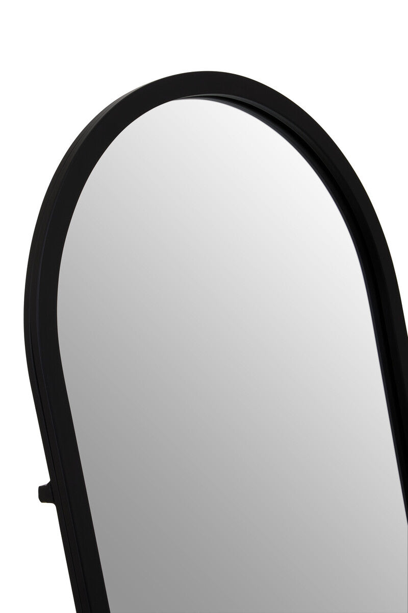 Avento Black Floor Mirror