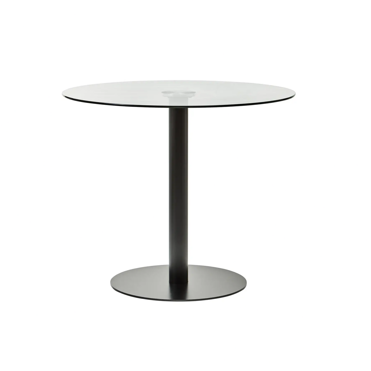 Metropolitan Round Matt Black Dining Table
