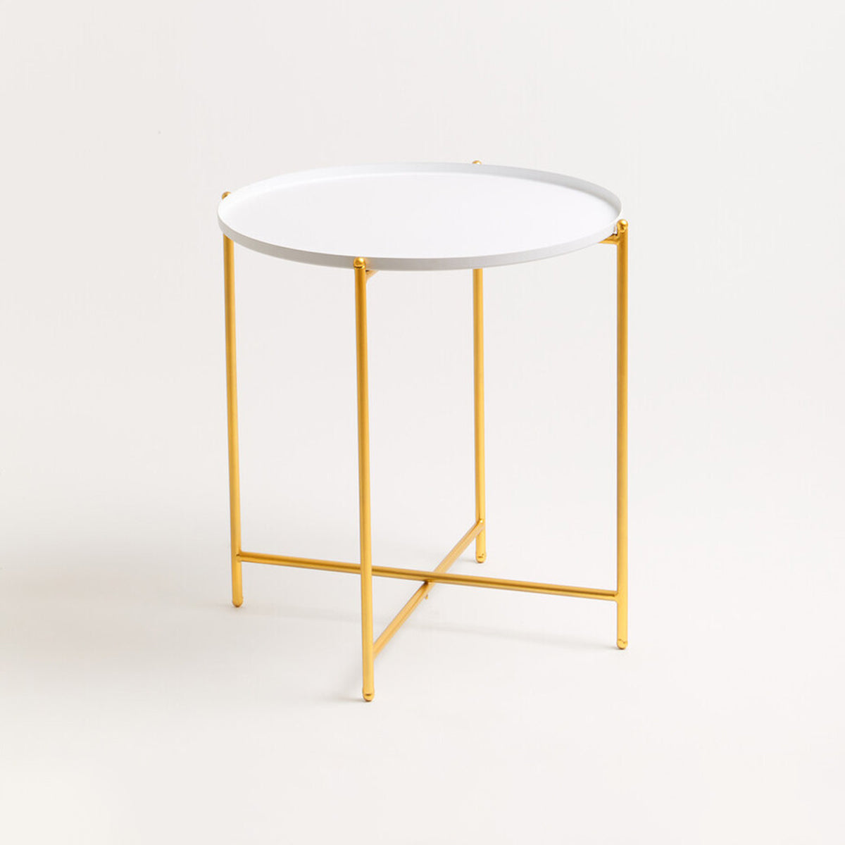 Trosa White Top Side Table