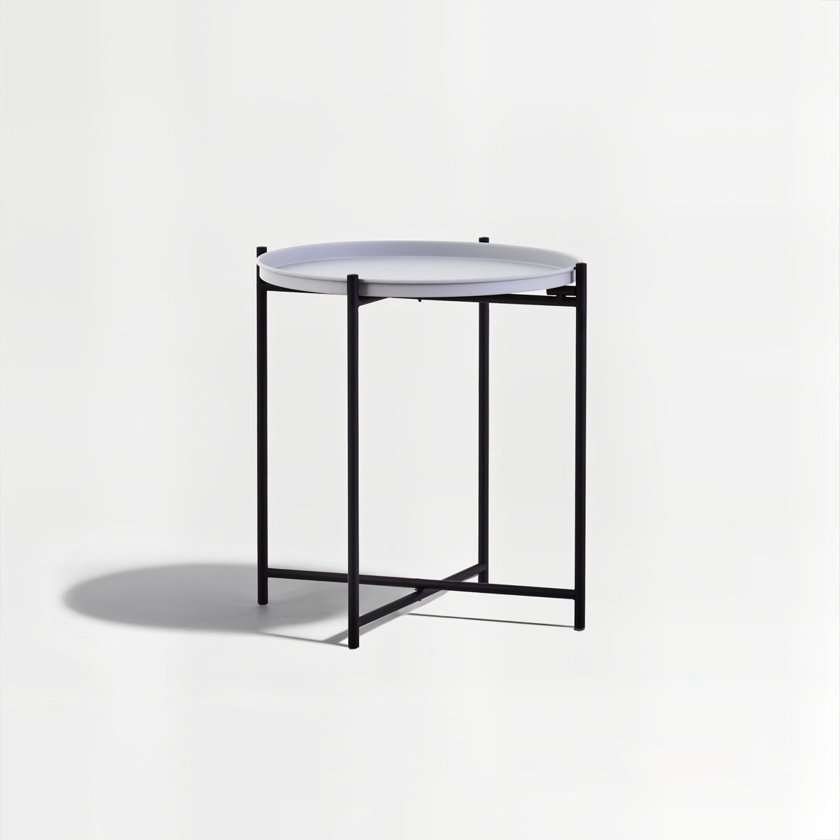 Trosa Side Table with Round Grey Top