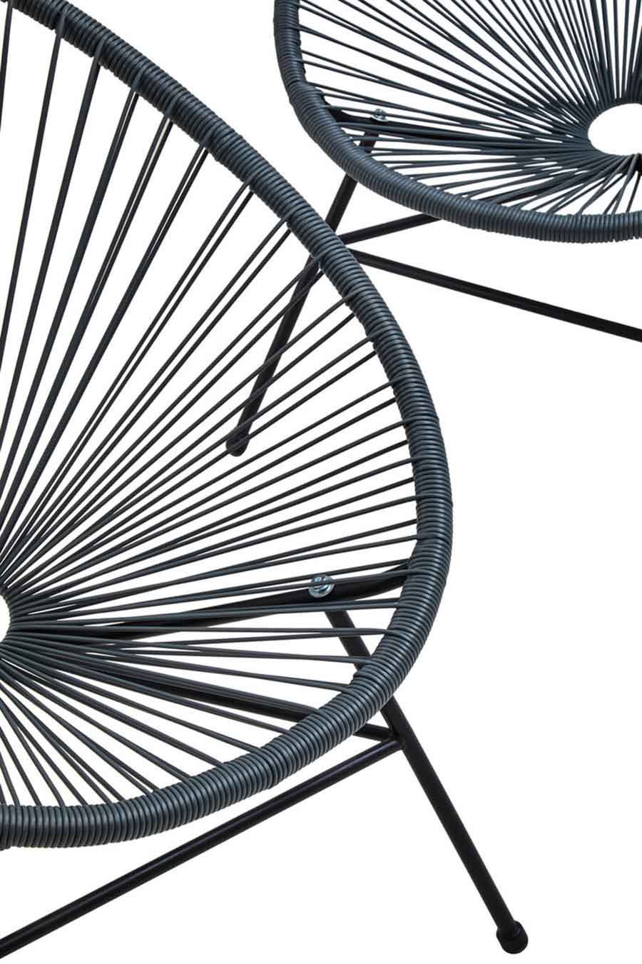 Miami Grey Rattan 3 Piece Patio Set