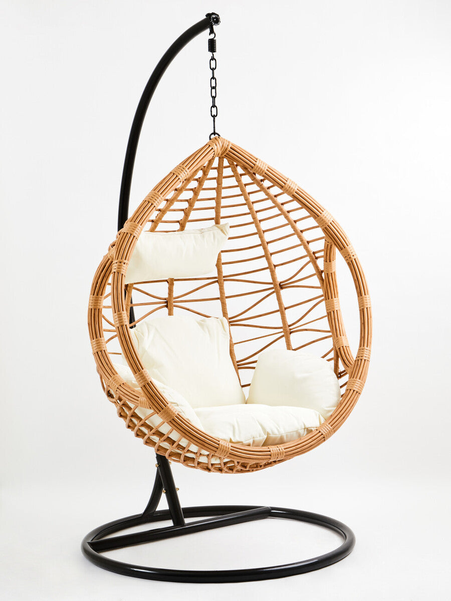 Goa Natural Rattan Effect Hanging Chair
