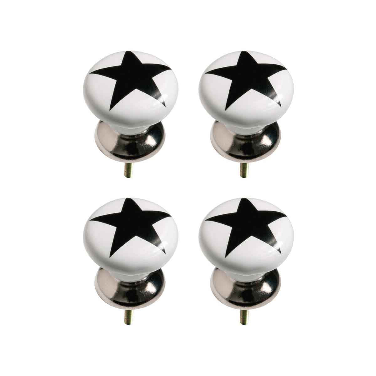 Set of 4 Star Drawer Knobs