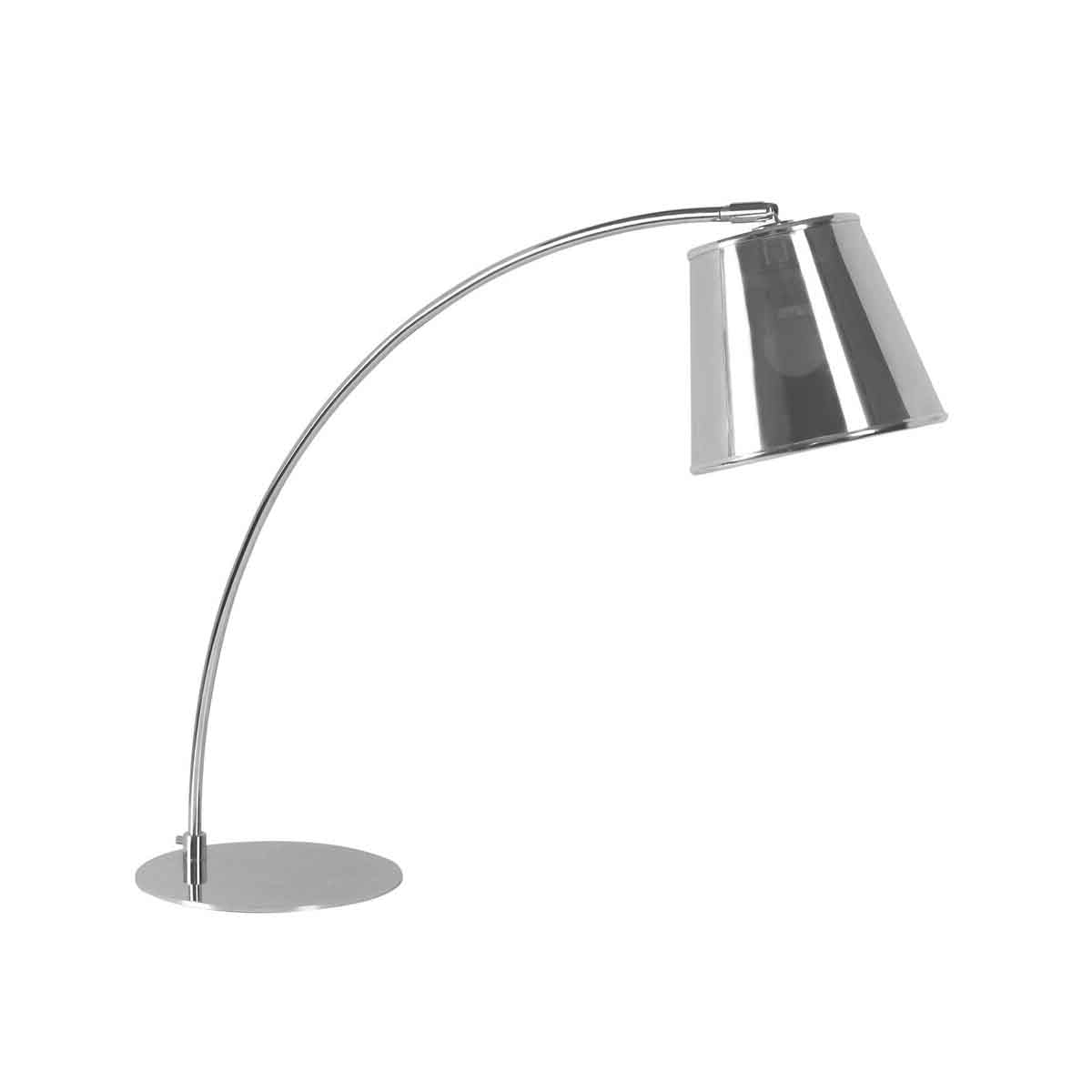 Sison Chrome Table Lamp with PVC Shade