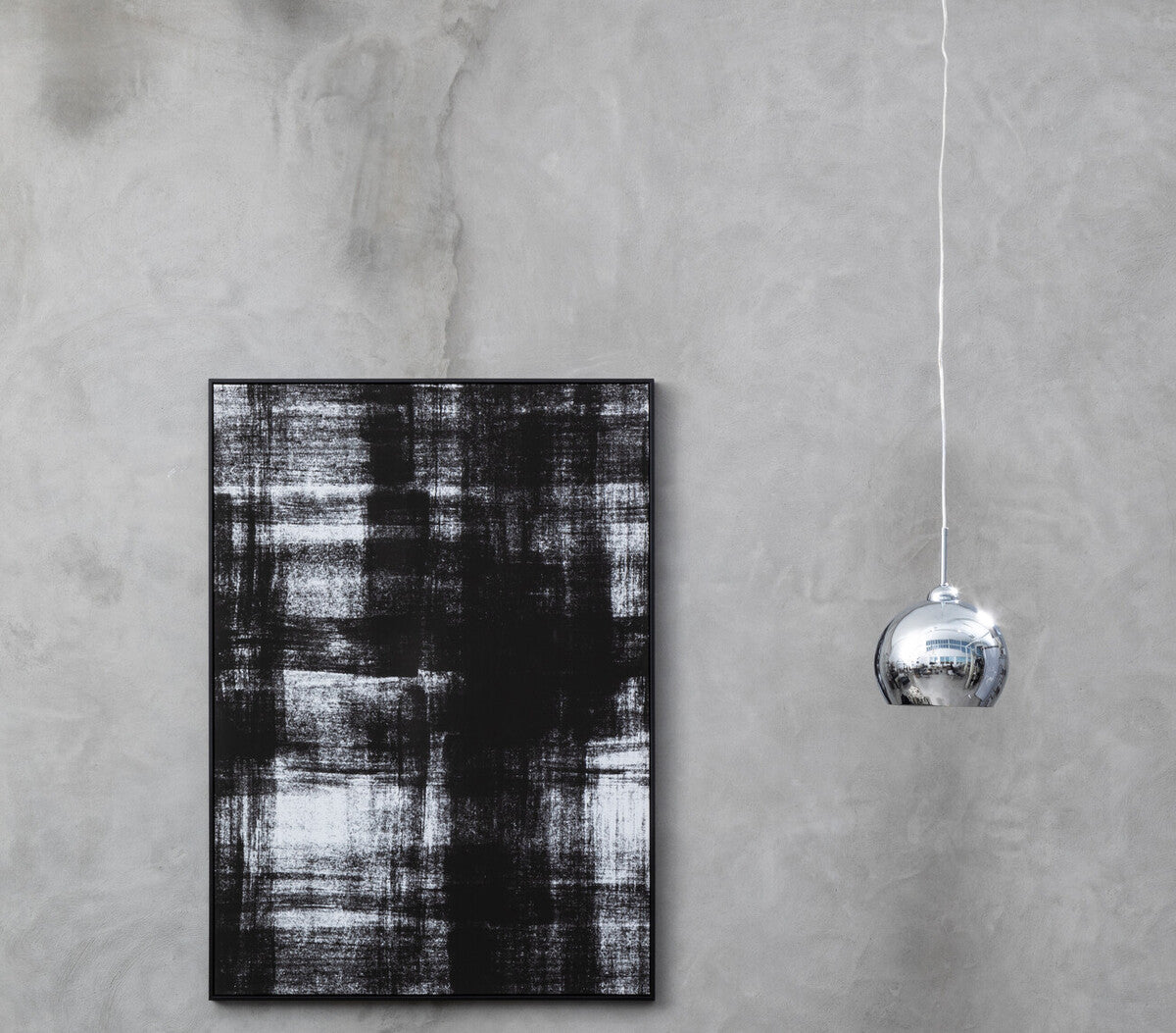 Osborn Chrome and White Inside Pendant Light