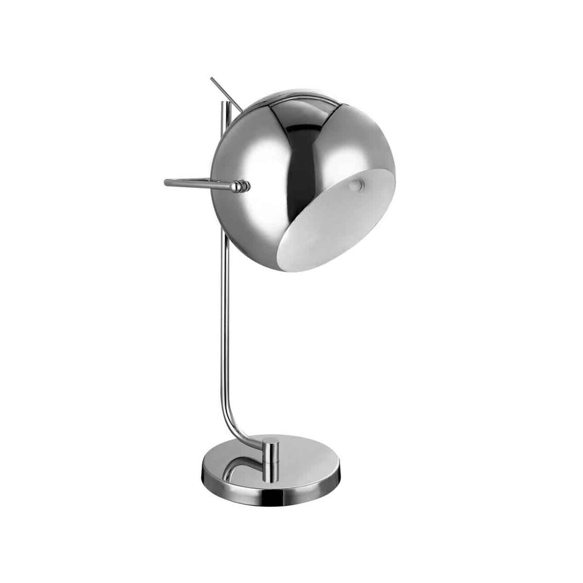 Osborn Chrome and White Inside Table Lamp