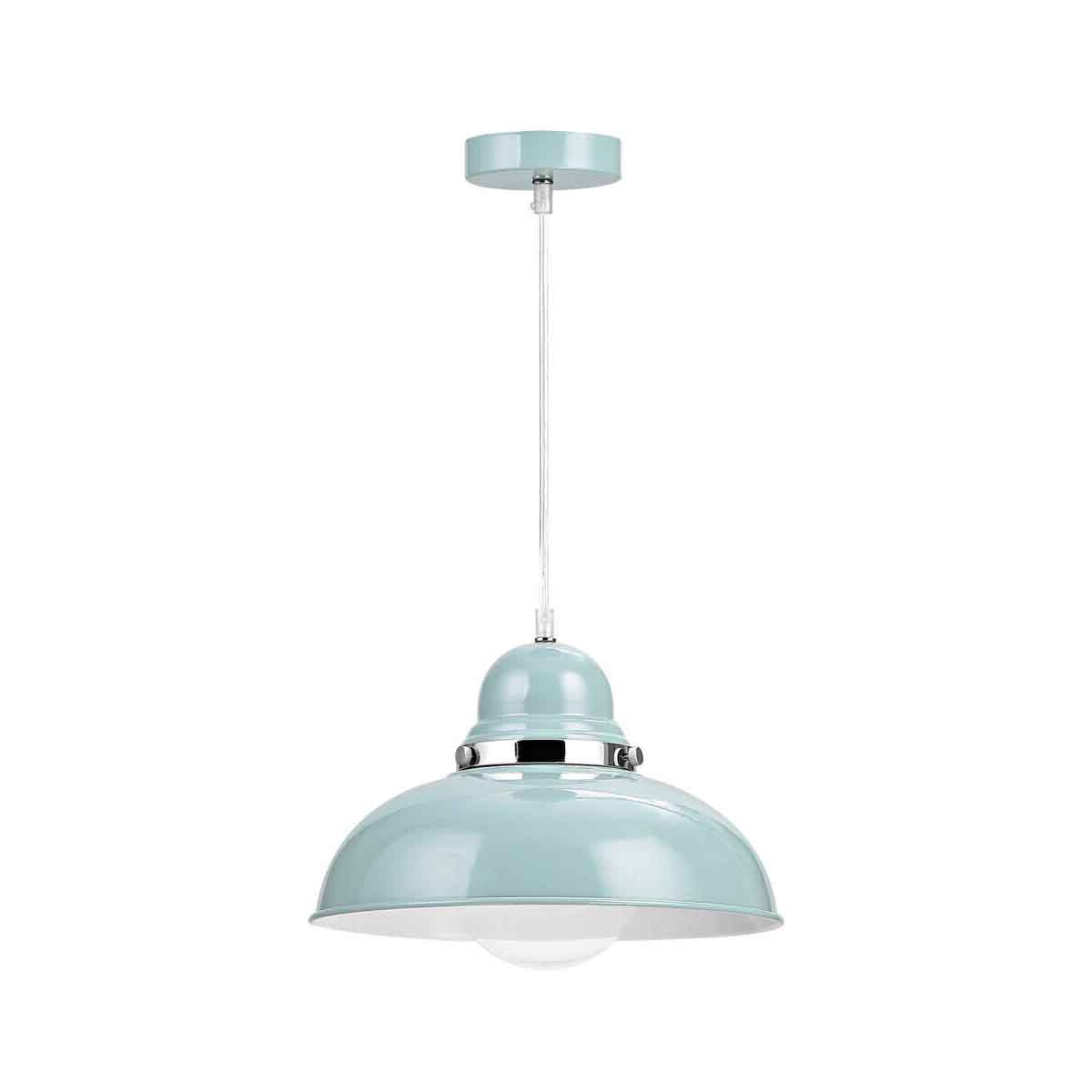Vermont Blue Bowl Shaped Pendant Light