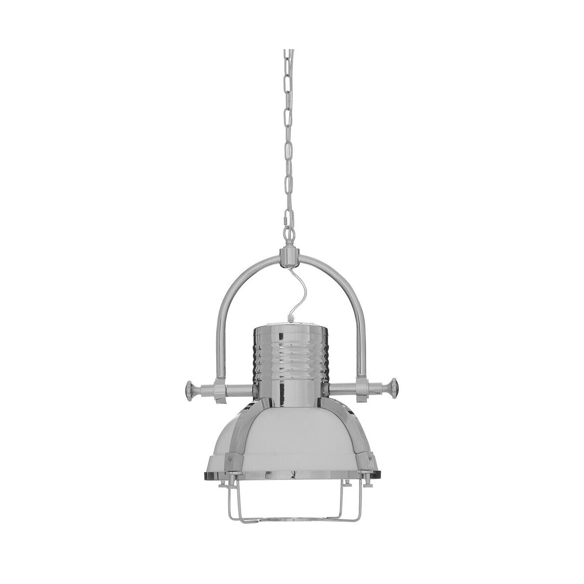 Industrial Revolution Chrome Pendant Light