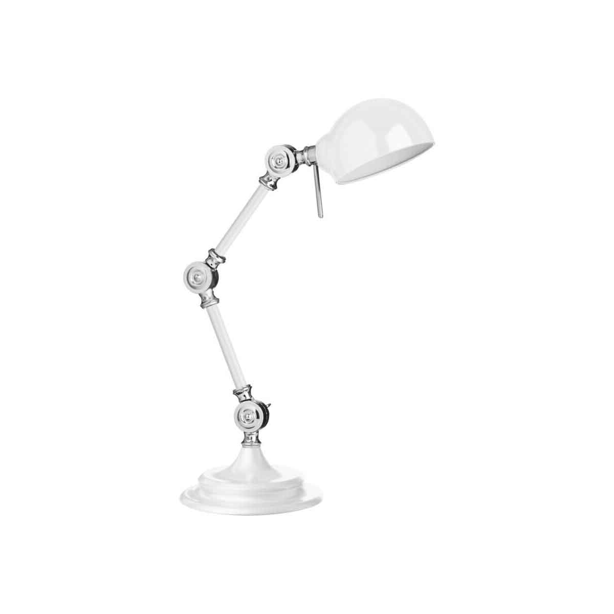 Ivanna Library y White Adjustable Desk Lamp