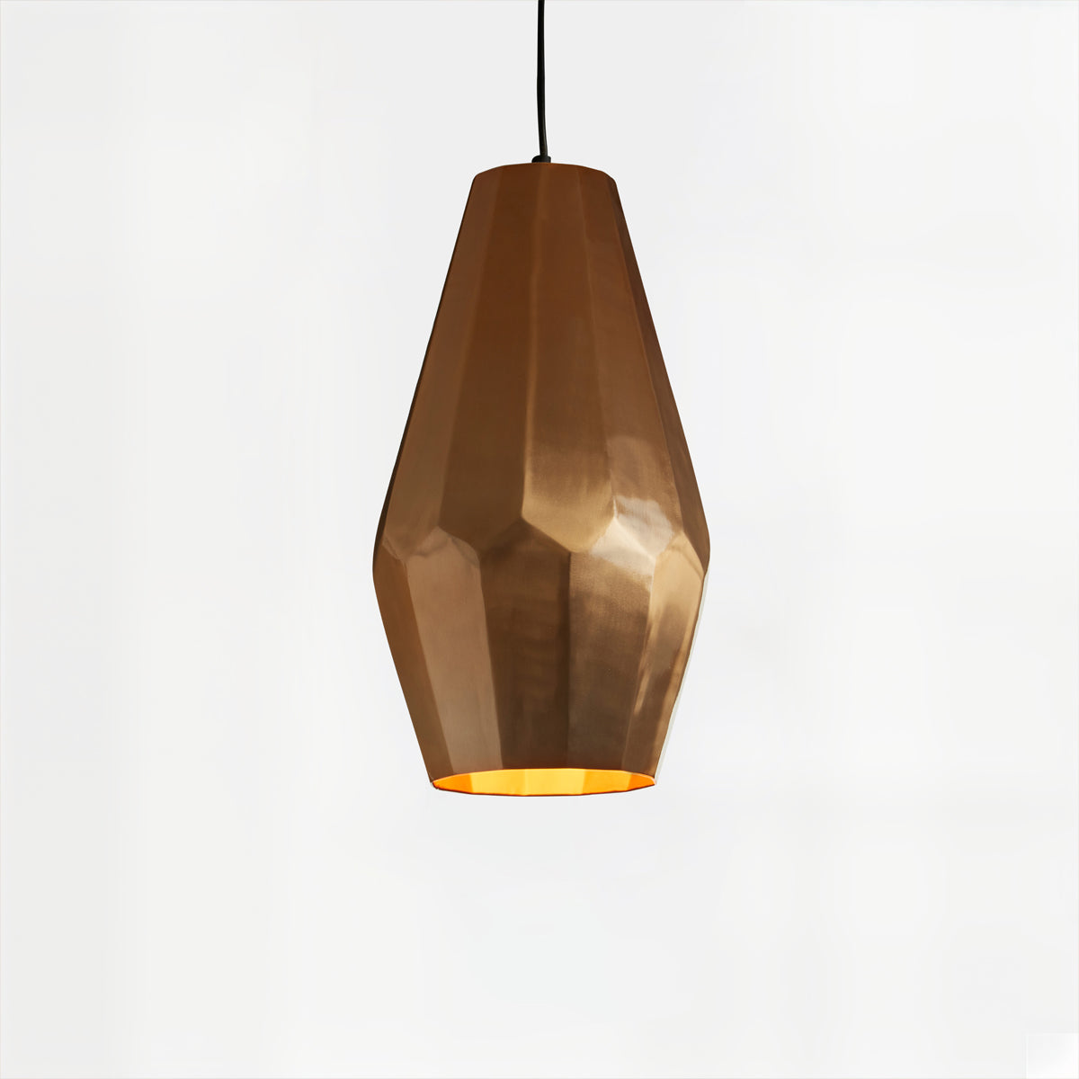 Stockholm Aluminium Copper Finish Large Pendant Light