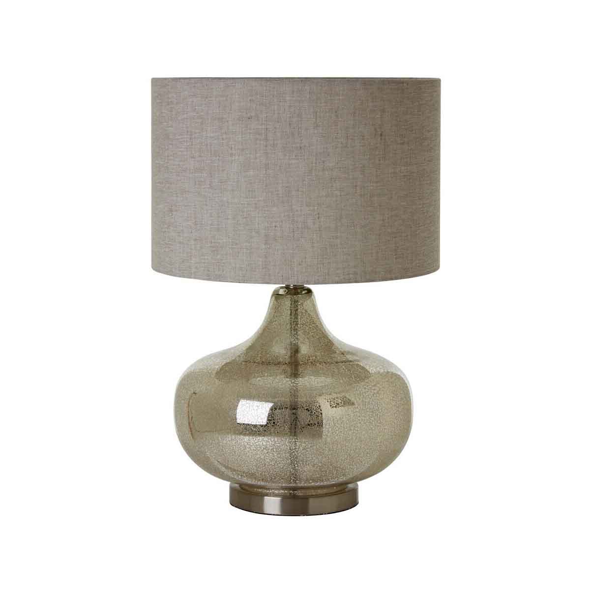 Luz Grey Fabric Shade Table Lamp