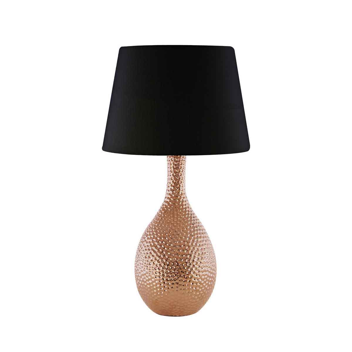 Julius Copper Hammered Ceramic Table Lamp