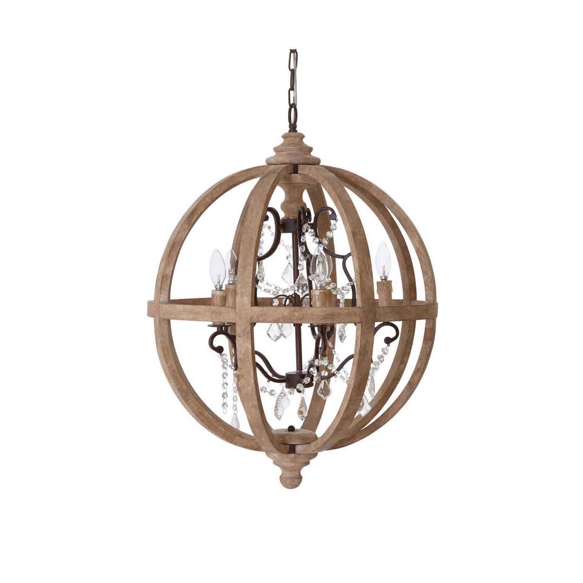 Pia 5 Arm Chandelier