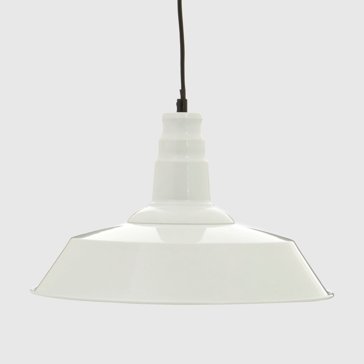 Brant White Metal Pendant Light