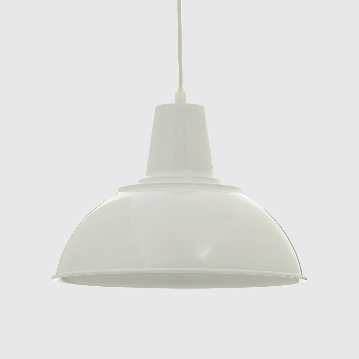 Bryen White Metal Pendant Light