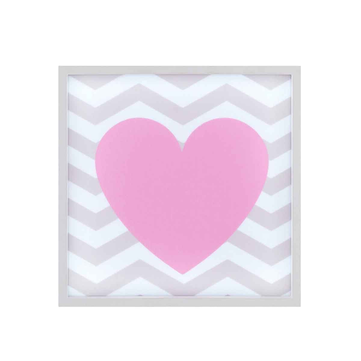 Pink Heart LED Light Box