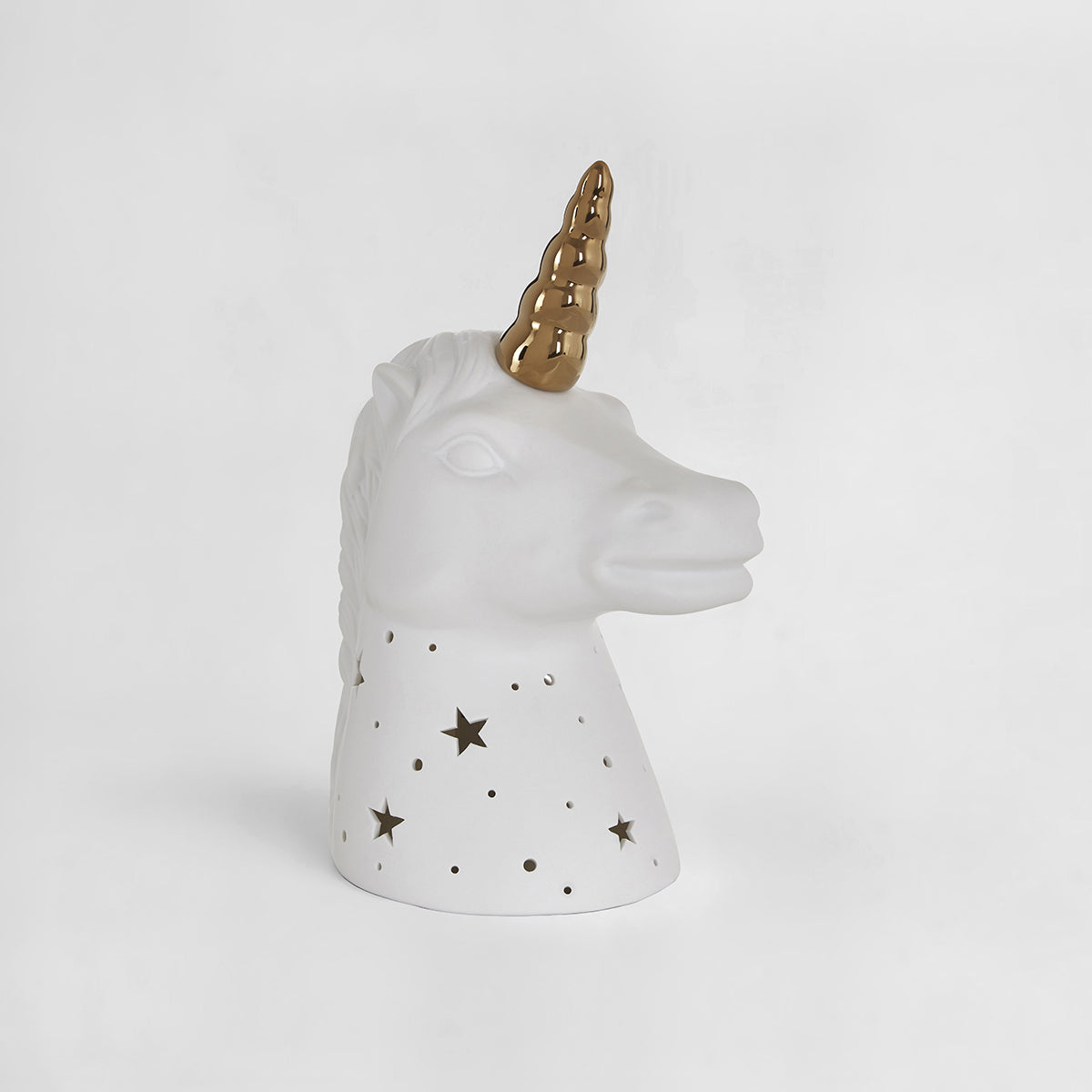 Ola Kids Unicorn with Gold Horn Ceramic Night Light