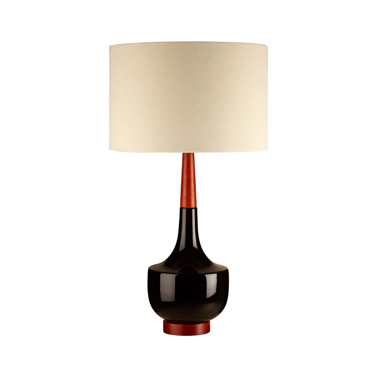 Sirus Table Lamp with Wood And Ceramic Base