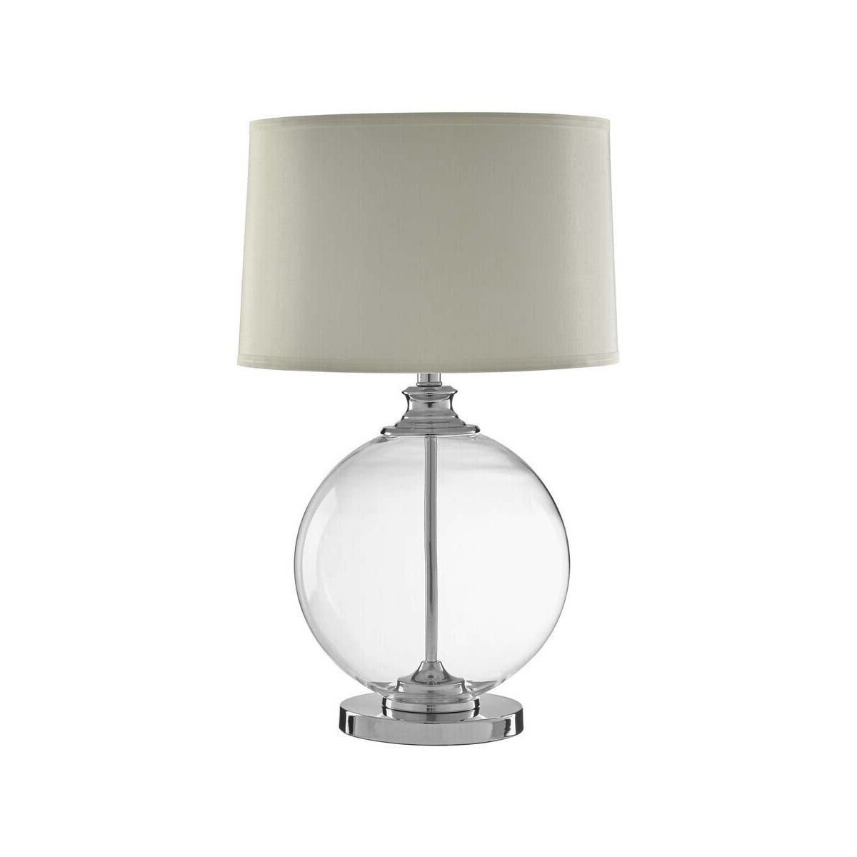 Edna Small Ivory Silk Shade Table Lamp