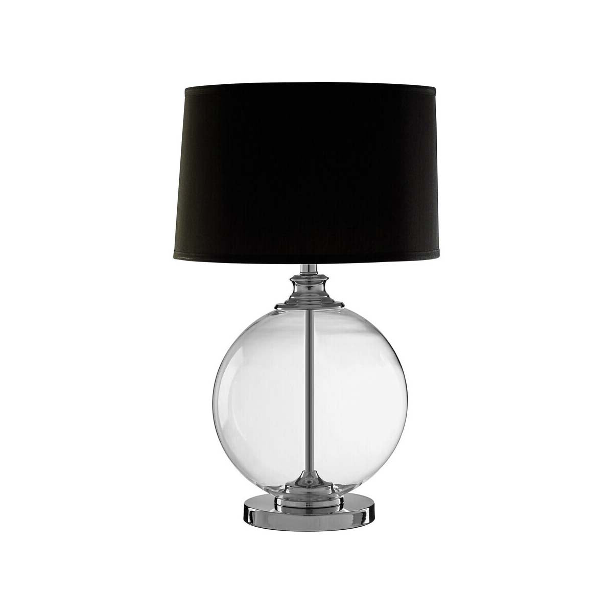 Edna Small Black Linen Shade Table Lamp