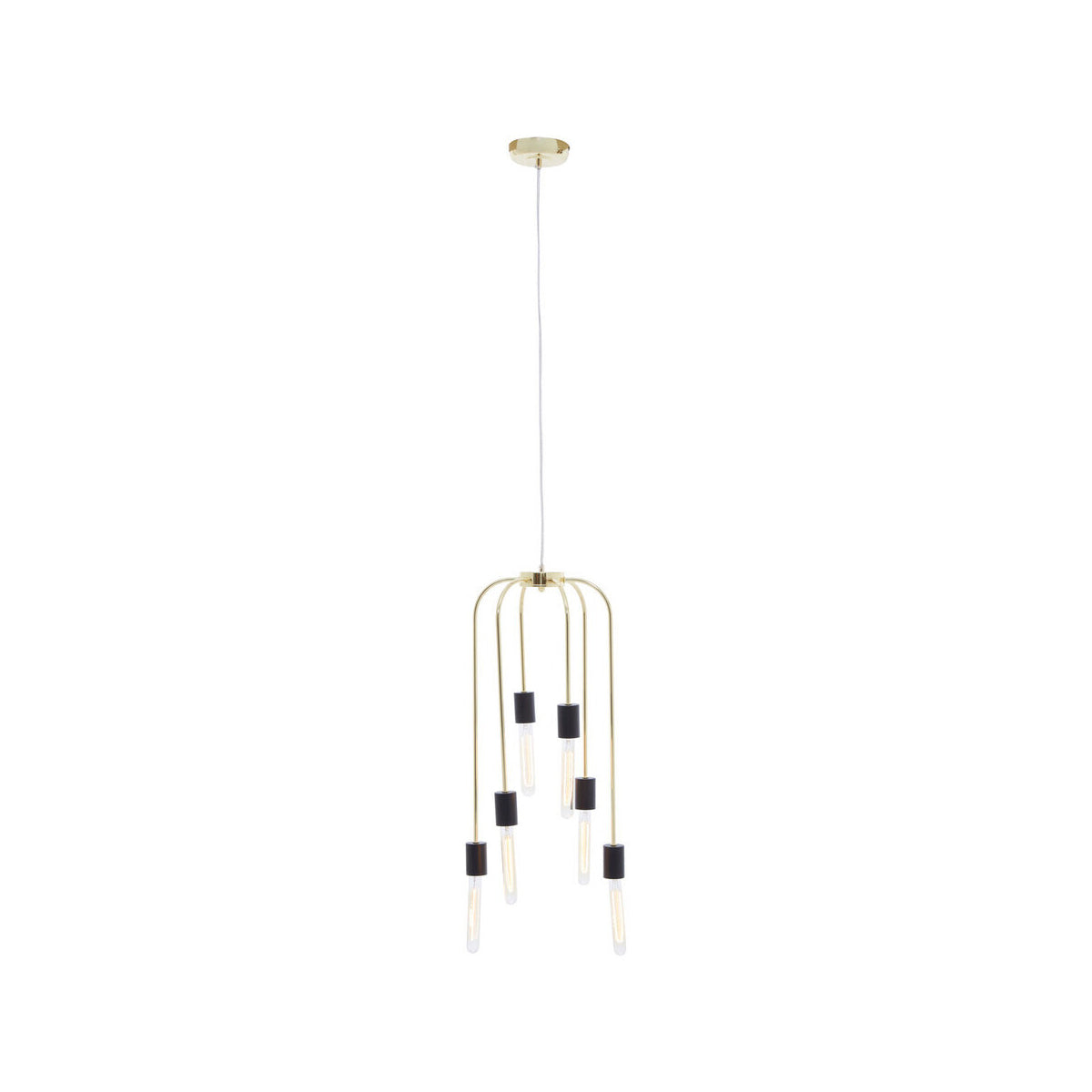 Lagona 6 Bulb Gold Finish Pendant Light