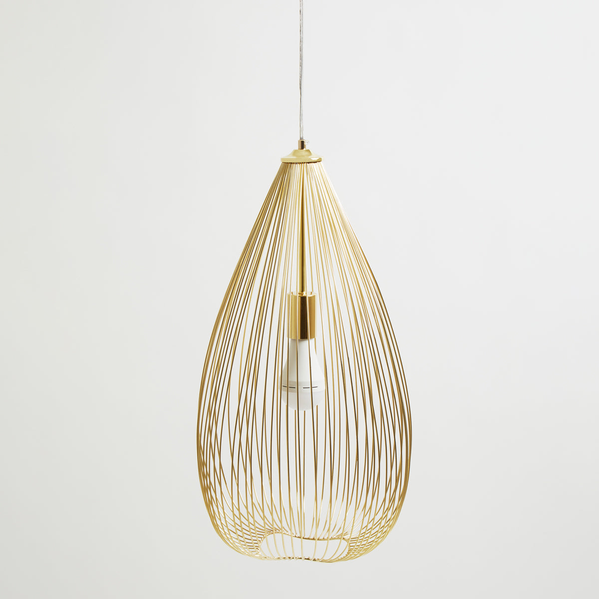Lavis 1 Bulb Gold Finish Pendant Light