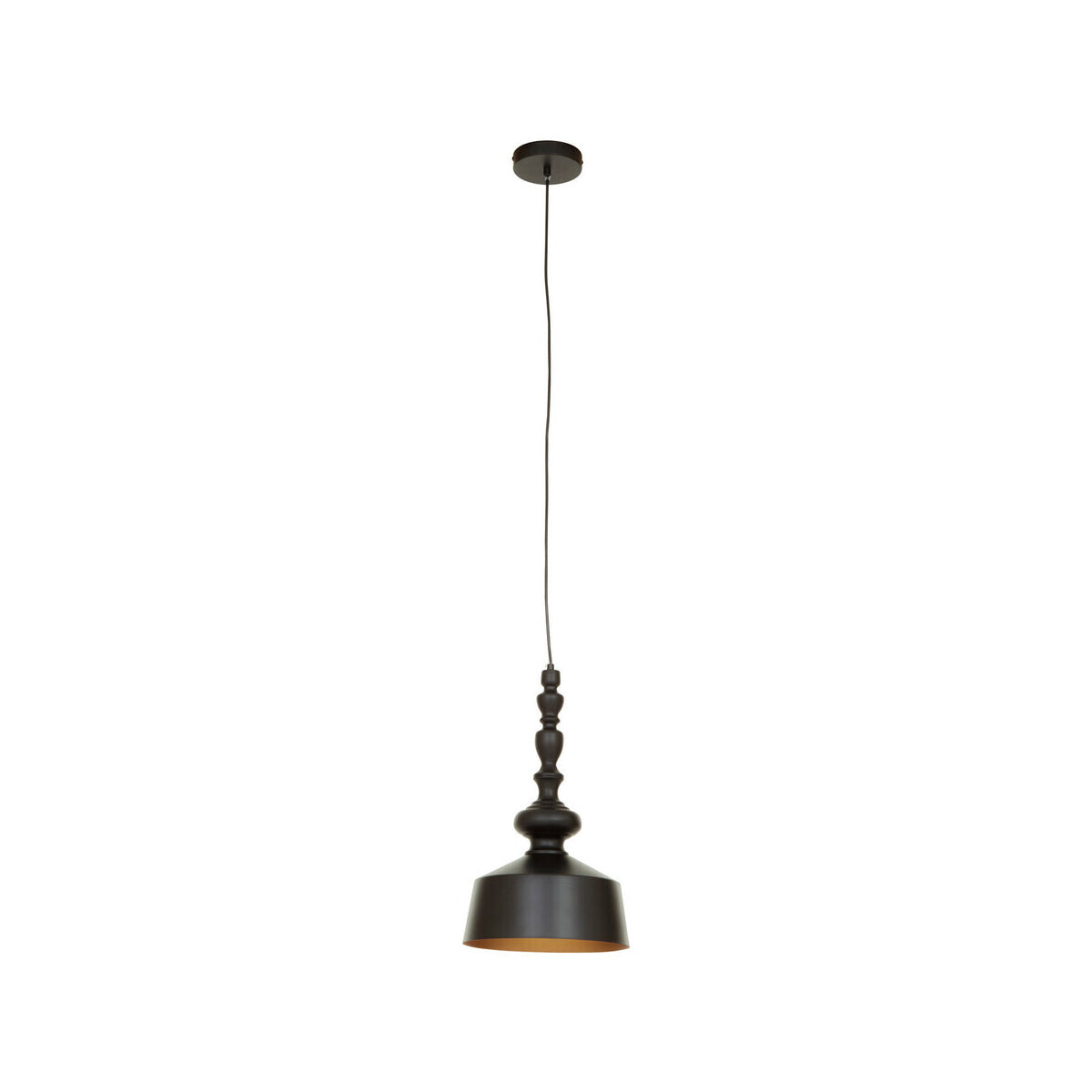 Leni Black Matte Iron Pendant Light