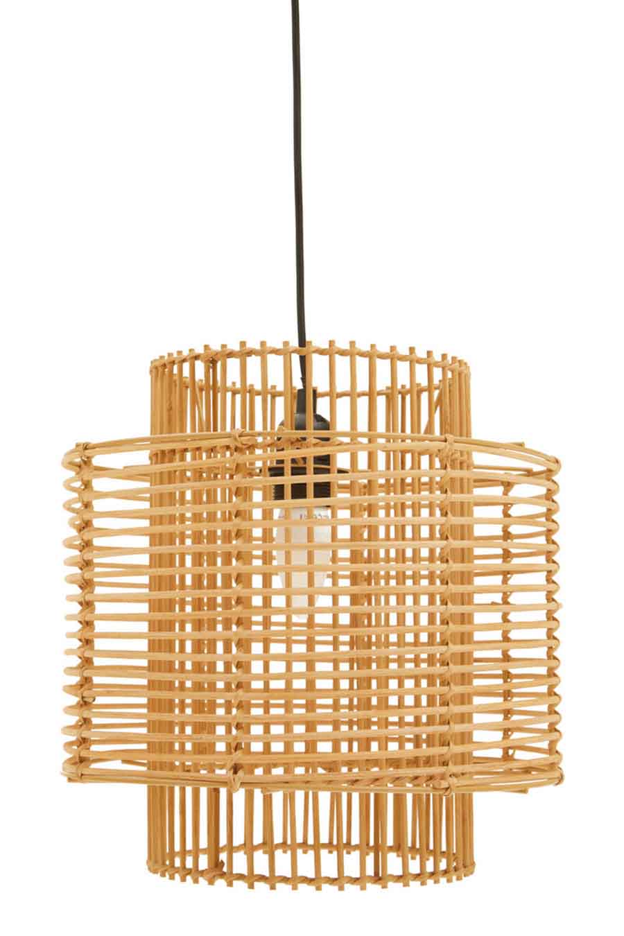Jaya Natural Rattan Overlapping Pendant Lamp