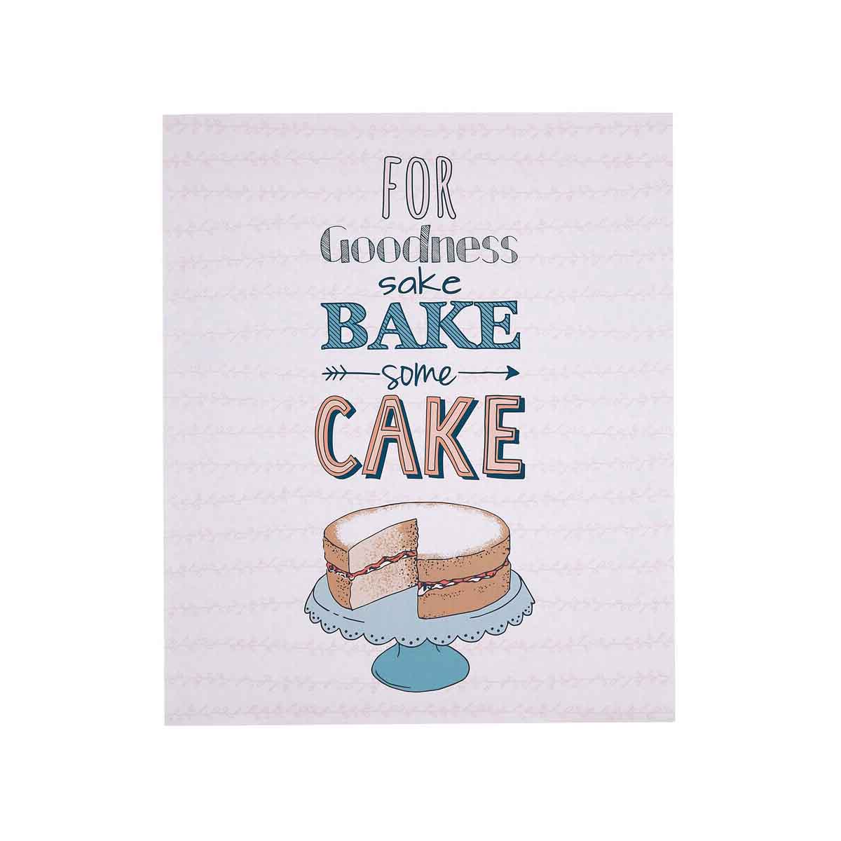 Pretty Things Bake Some Cake Wall Plaque