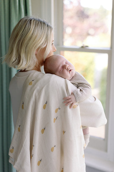 Large Swaddle Muslin - Pears