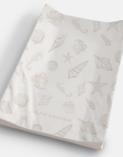 Seashell Anti Roll Wedge Baby Changing Mat